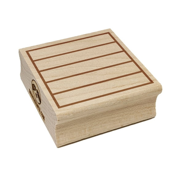 Journaling Page Lines To Do Notes Square Rubber Stamp Stamping Scrapbooking Crafting - Medium 1.75in