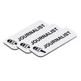 thumbnail image 1 of Journalist 1 x 3" Name Tag/Badge, White, (3 Pack), 1 of 3