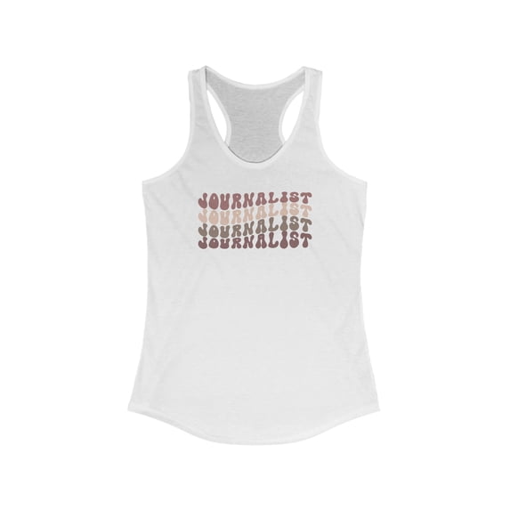 Journalist Journalism Graduation Grad Tank Top Gifts Shirt Women Sleeveless