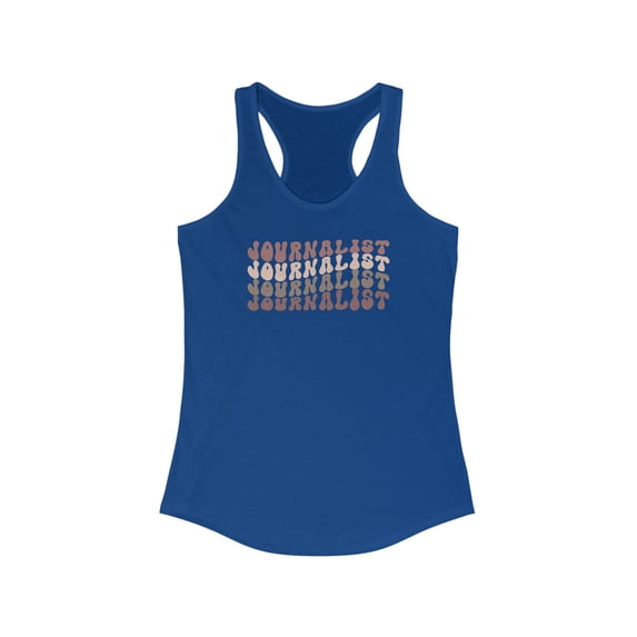 Journalist Journalism Graduation Grad Tank Top Gifts Shirt Women Sleeveless