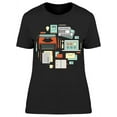 thumbnail image 1 of Journalist Work Tools T-Shirt Women -Image by Shutterstock, Female x-Large, 1 of 2