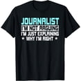 thumbnail image 1 of Journalist Writer Reporter Journalism Broadcaster Columnist T-Shirt, 1 of 4