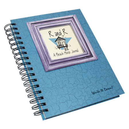 Journals Unlimited A Beach House Guided Journal, With A Blue Hard Cover