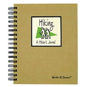 Journals Unlimited "Write it Down!" Series Guided Journal, Hiking, A Hikers Journal, with a Kraft Hard Cover, Made of Recycled Materials, 7.5"x 9"