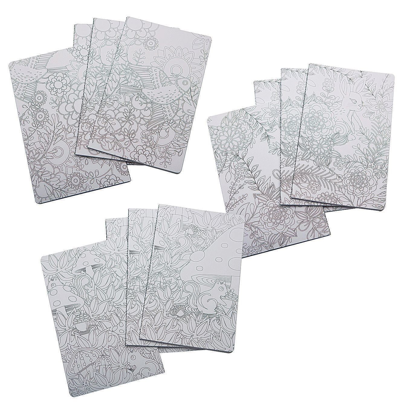 Journals to Color, Large (Pack of 12)