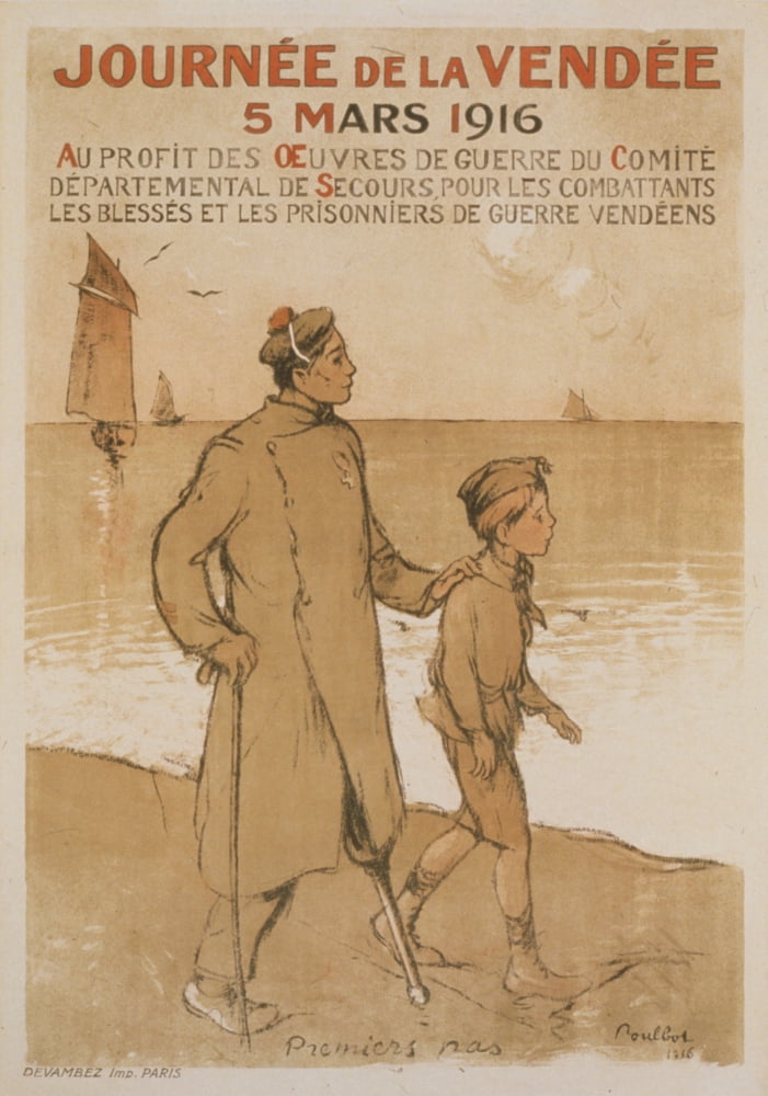 Journe de la Vende 5 Mars 1916 Canvas Art - Francisque Poulbot (24 x 36)