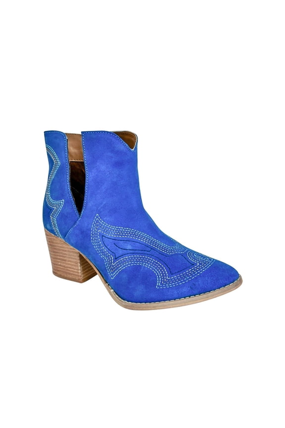 Journee Ankle Boots in Blue