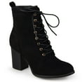 thumbnail image 1 of Journee Collection Baylor Women's Block Heel Ankle Boots Color: Black Size: 8, 1 of 4