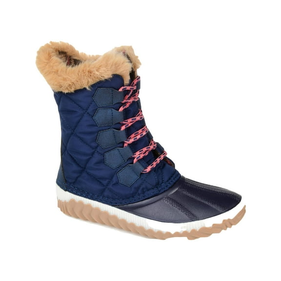 Journee Collection Womens Powder Ankle Lace Up Rain Boots
