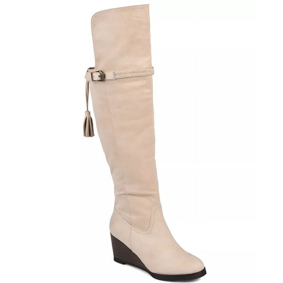 Journee Collection Women's Jezebel Boot White Size 8 M