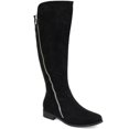 thumbnail image 1 of Journee Collection Women's Kerin Wide Calf Knee High Boot Black Size 7.5M, 1 of 3