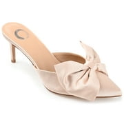 Journee Womens Tiarra Mules Mid Stiletto Pointed Toe Evening Pumps, Widths Available