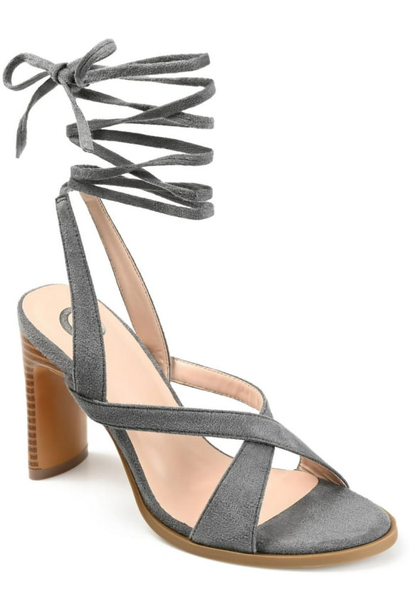 Collection Womens Adalee Faux Suede Criss-Cross Front Pumps