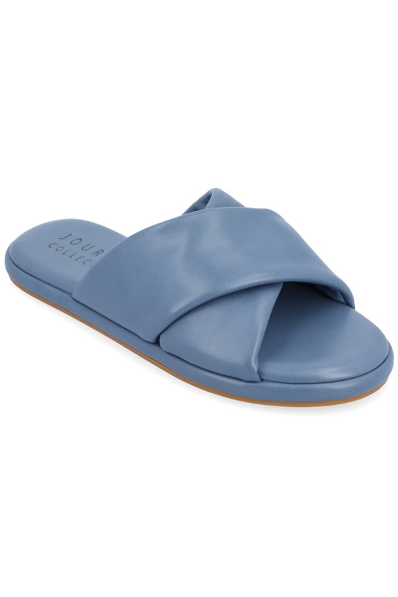 Collection Womens Addilynn Tru Comfort Foam Puffy Slide Sandal