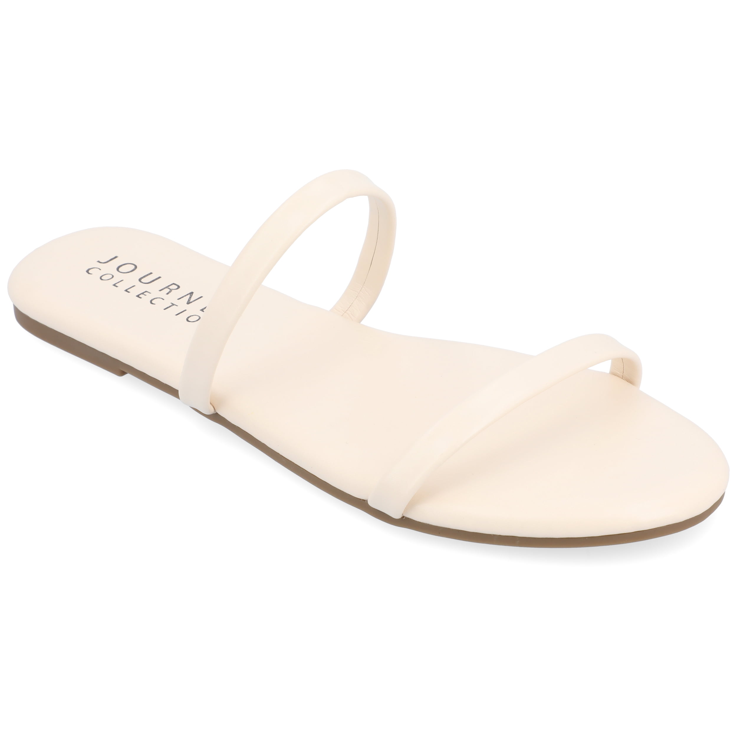 Journee Collection Womens Adyrae Tru Comfort Foam Slide Flat Sandals