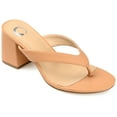 thumbnail image 1 of Journee Collection Womens Alika Slip On Block Heel Sandals, 1 of 6