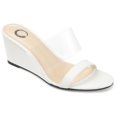 thumbnail image 1 of Journee Collection Womens Angelina Slip On Open Toe Wedge, 1 of 6