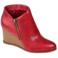 thumbnail image 1 of Journee Womens Glam Inside Zip Wedge Booties, 1 of 10