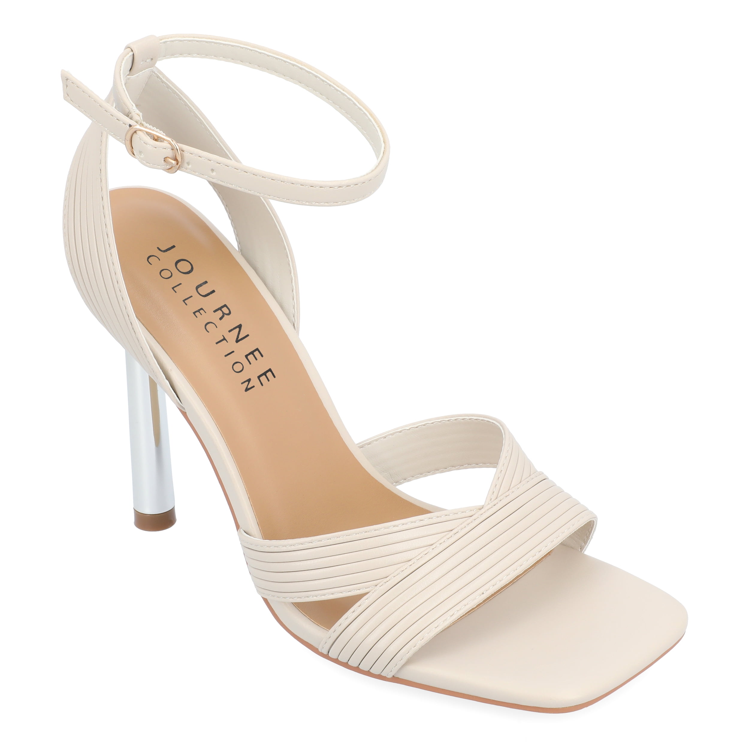 Journee Womens Annett Mid Heel Open Toe Sandals