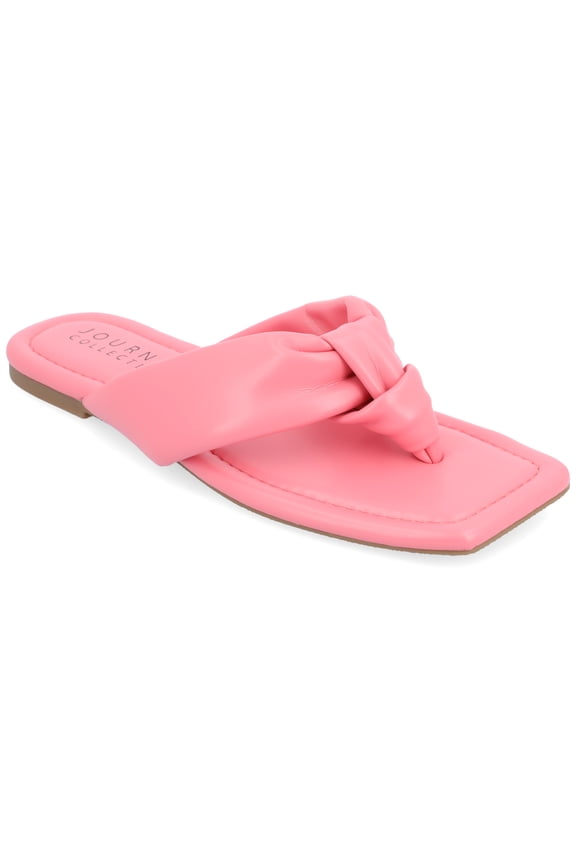 Collection Womens Ares Tru Comfort Foam Light Puff Flip Flop Sandals