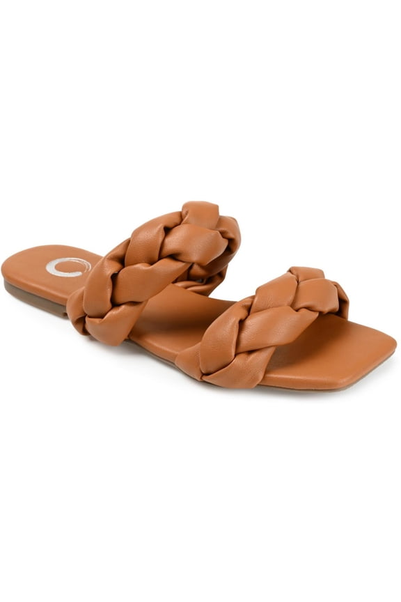 Collection Womens Arietta  Slip On Open Toe Slide Sandals