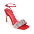 thumbnail image 1 of Journee Collection Womens Arlette Embellished Faux Leather Heels, 1 of 3