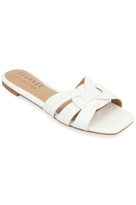 Womens Arrina Slip On Slide Flat Sandals