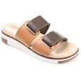 thumbnail image 1 of Journee Collection Womens Ashanti Slip On Slide Multi Strap Sandals, 1 of 6