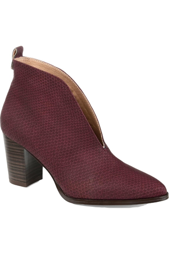 Collection Womens Bellamy Embossed Pointed Toe Booties