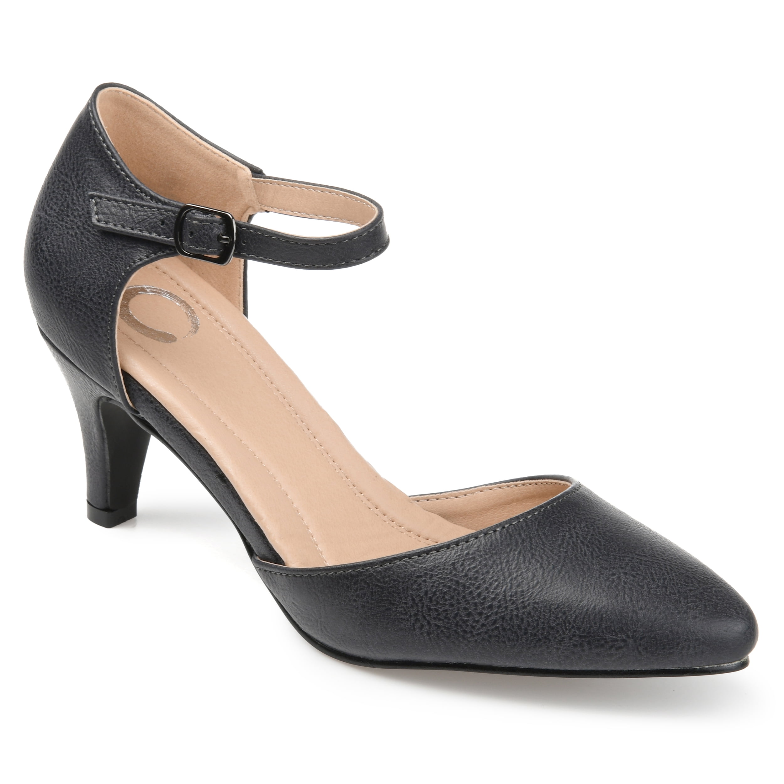 Journee Collection Womens Bettie Tru Comfort Foam Wide Width Almond Toe Mid Heel Pumps Walmart