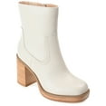 thumbnail image 1 of Journee Collection Womens Brittany Tru Comfort Foam Inside Zip Platform Booties, 1 of 6