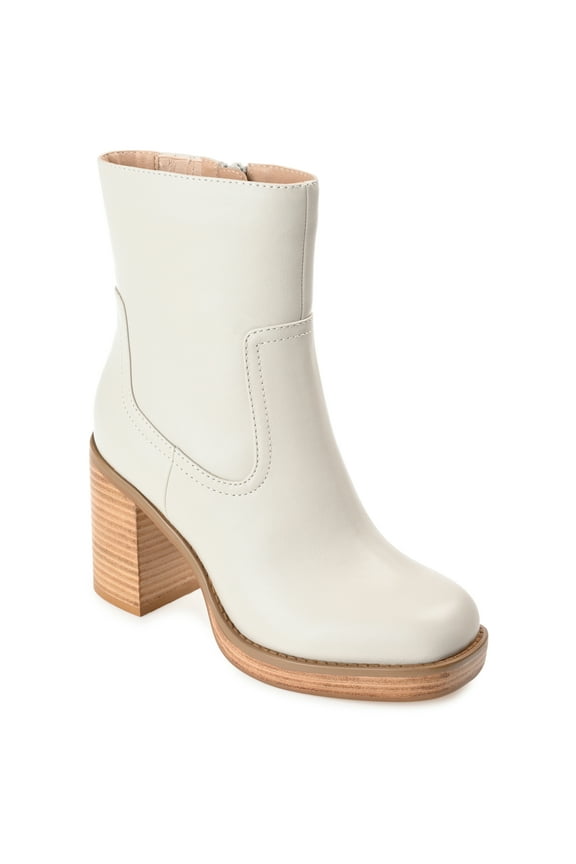 Womens Brittany Inside Zip Platform Booties