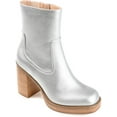 thumbnail image 1 of Journee Collection Womens Brittany Metallic Casual Ankle Boots, 1 of 5