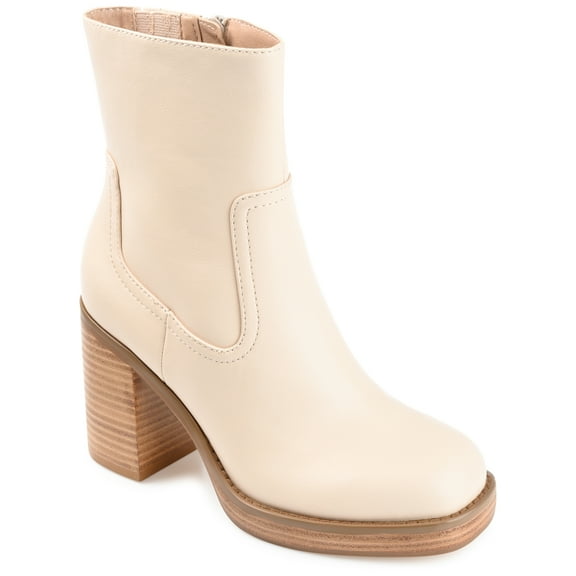 Journee Collection Womens Brittany Tru Comfort Foam Inside Zip Platform Booties