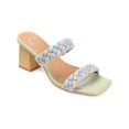thumbnail image 1 of Journee Collection Womens Bronte Square Open Toe Strappy Block Heel, 1 of 6