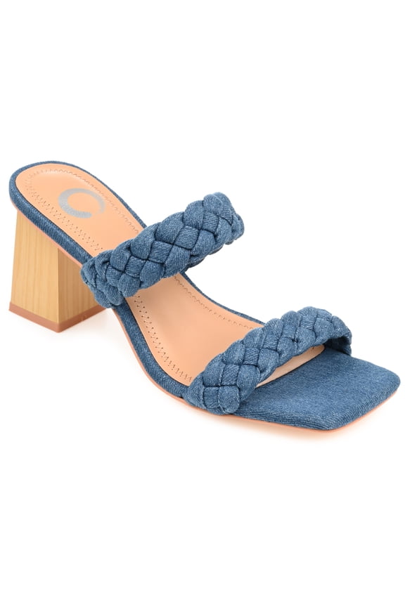Collection Womens Bronte Tru Comfort Foam Open Square Toe Block Heel Sandals