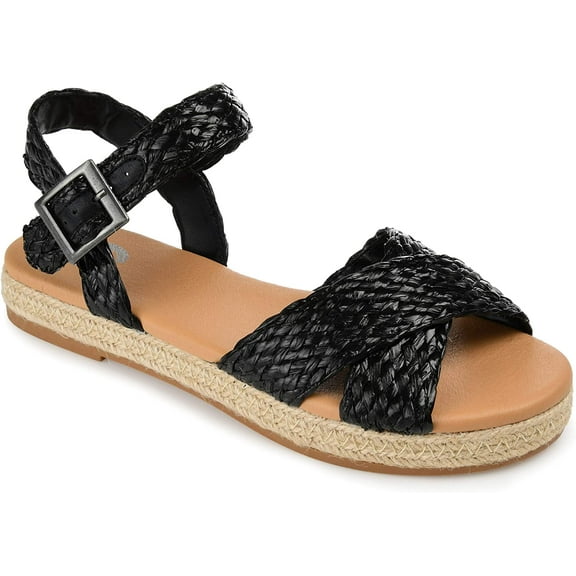 Journee Collection Womens Brooke Sandal 6 Black