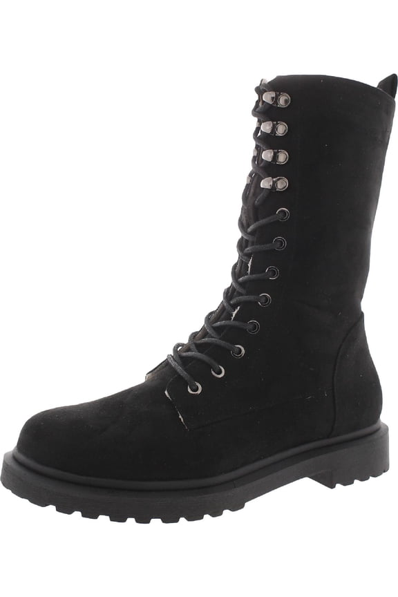 Collection Womens Cadee Zip up Mid calf Combat & Lace-up Boots