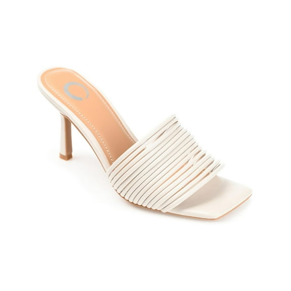 Journee Collection Womens Calliope Strappy Faux Leather Heels