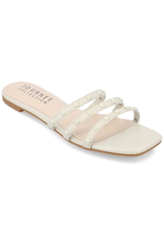 Collection Womens Camarie Slip On Slide Multi Strap Sandals