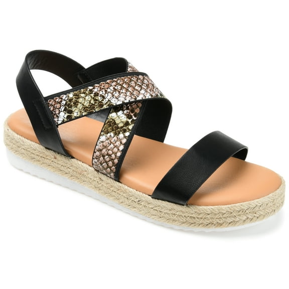 Journee Womens Caroline Strappy Espadrille Sandals