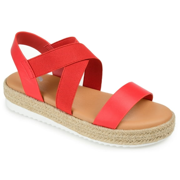 Journee Womens Caroline Strappy Espadrille Sandals