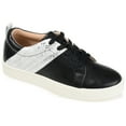 thumbnail image 1 of Journee Womens Raaye Two-Tone Lace-Up Sneakers, 1 of 8