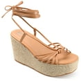 thumbnail image 1 of Journee Womens Catalinn Espadrille Platform Sandals, 1 of 8