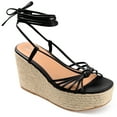 thumbnail image 1 of Journee Womens Catalinn Espadrille Platform Sandals, 1 of 8