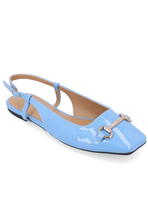 Collection Womens Ceecy Tru Comfort Foam Sling Back Buckle Square Toe Flats