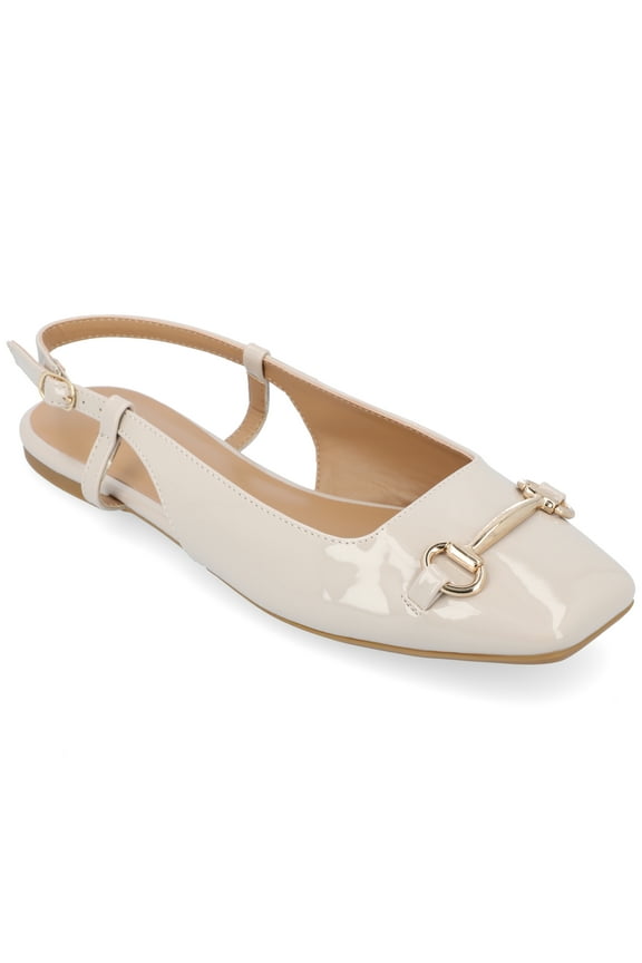 Collection Womens Ceecy Tru Comfort Foam Sling Back Buckle Square Toe Flats