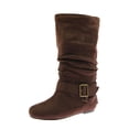 thumbnail image 1 of Journee Collection Womens Chely Faux Suede Slouch Mid-Calf Boots, 1 of 2
