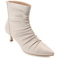 thumbnail image 1 of Journee Collection Womens Chevi Pointed Toe Kitten Heel Ankle Booties, 1 of 7