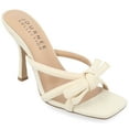 thumbnail image 1 of Journee Collection Womens Cilicia Slip On Multi Strap Open Toe Pumps, 1 of 4